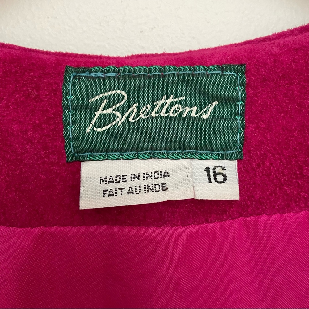 Vintage Pink Suede Leather Dress - Picture 2 of 5